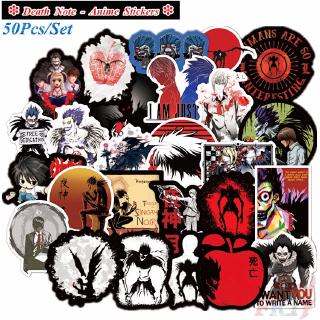 ❉ Death Note - Series 01 Anime สติ๊กเกอร์ ❉ 50Pcs/Set Yagami Light Ryuuku DIY Fashion Luggage Laptop Skateboard Doodle Decals สติ๊กเกอร์