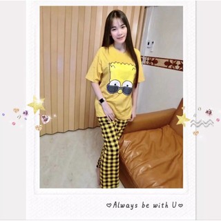 👚เสื้อยืดแฟชั่นคอกลม🎈ลายการ์ตูน🌟 ผ้าCotton💯%