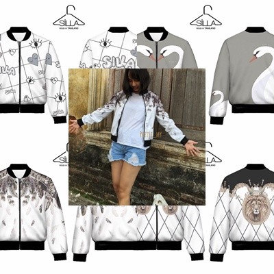 เสื้อแขนยาว ซิปหน้า Silla