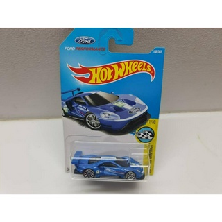 Hot Wheels รถเหล็ก  hot wheels 2016 ford gt race 1/10  ของใหม่ กล่องครบ