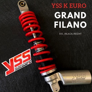 YSS K Euro Grand Filano 125 รุ่นK Euro กระบอกล่าง ความยาว 315 โช้คYss โช้คแกรนฟีลาโน่ Yssแกรนฟีล่าโน่ โช้ค ของแท้