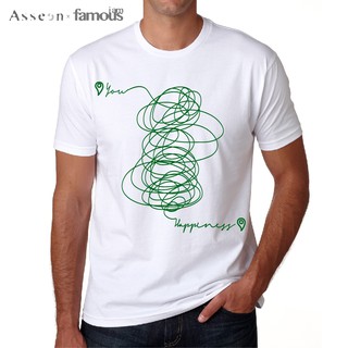 เสื้อยืด i am famous สกรีนลาย Happiness