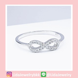 แหวนเงินแท้ฝังเพชร Always ♡Lida Jewelry ของขวัญ