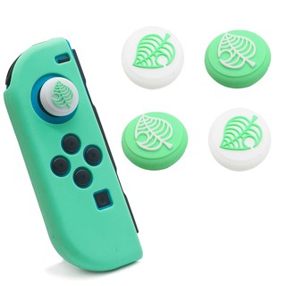 ฝาครอบปุ่มกด ซิลิโคน ลายใบไม้ สําหรับ Nintendo switch lite