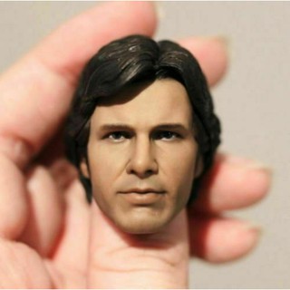 โมเดลฟิกเกอร์ Han Solo harrison Ford Male Head Sculpt Fit 12 นิ้ว