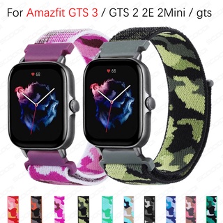 สายนาฬิกาข้อมือไนล่อน ลายพราง แบบเปลี่ยน สําหรับ Amazfit gts 4 3 / gts 2 2e 2Mini / gts / GTS 4 mini