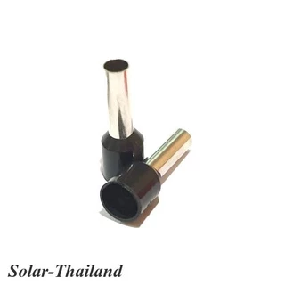หางปลากลม คอร์ดเอ็น แบบมีฉนวน สำหรับสายไฟ ขนาด 6.0 Sq.mm (สีดำ แพค 100 ชิ้น) รุ่น E6012-BLACK