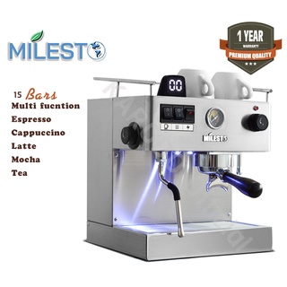 Milesto เครื่องชงกาแฟกึ่งอัตโนมัติ(จับเวลาการชง) 1400W 3 ลิตร รุ่น EM19-M2