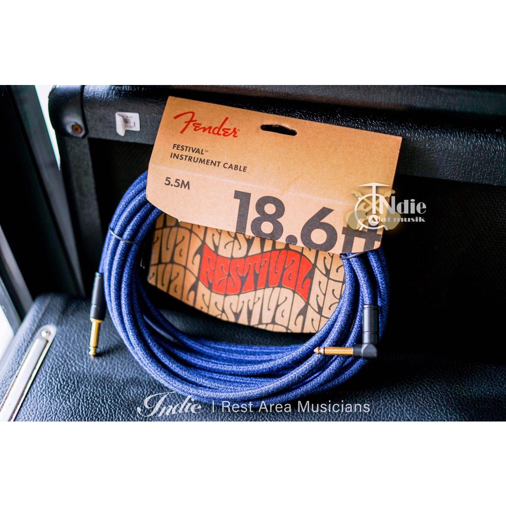 สายเครื่องมือ Fender Festival Blue Dream 5.5m 18.6ft l แจ็คกีตาร์ l สายกีต้าร์