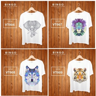 เสื้อยืดแฟชั่น รหัส(VT) มีลายช้าง สิงโต หมาป่า หนู เสือ