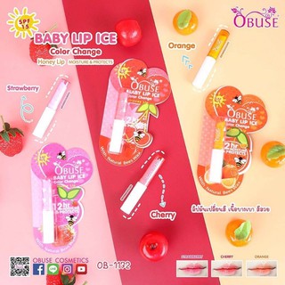 ลิปมันเบบี้ Obuse Baby Lip Ice Color Chang [OB-1172]