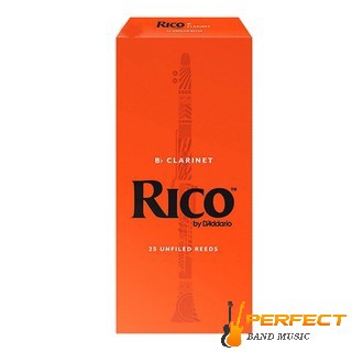 Rico ลิ้น Clarinet Rico กล่องส้ม กล่องละ 25 ชิ้น ลิ้น บีแฟลตคลาริเน็ต Rico RCA25XX