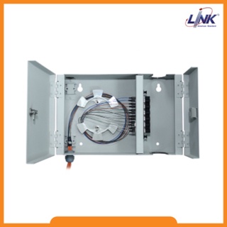 Link UF-2022A Fiber Optic Distribution Unit (FDU) 6-24F (2 Snap-In) Box Wall Mount, Unload