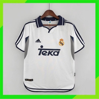 เสื้อกีฬาฟุตบอล Real Madrid ทีมเหย้า เรโทร 00-01