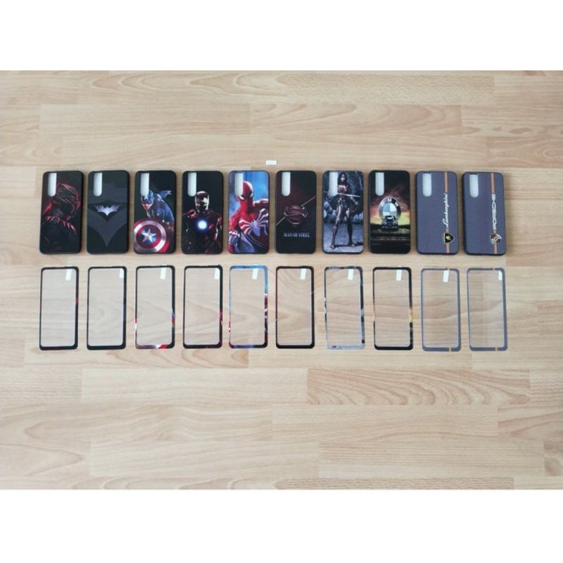 เคส + Tg Vivo 1818 Fuze ภาพซูเปอร์ฮีโร่ Marvels Batman Superman Vivo V15 Pro PD1832F