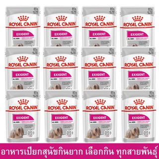 อาหารเปียกสุนัข Royal Canin Exigent Wet Dog Food Pouch 85g (12 Pouches) รอยัลคานิน สำหรับสุนัขกินยาก 85กรัม (12 ซอง)