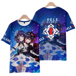 ใหม่ เสื้อยืดแขนสั้นลําลอง พิมพ์ลายอนิเมะ Honkai Impact 3 Fu Hua Sele Vollerei Rita Rossweisse ทรงหลวม สไตล์ญี่ปุ่น แฟชั่นสําหรับผู้ชาย และผู้หญิง คอสเพลย์ 3D