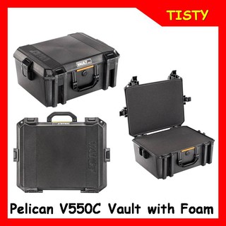 แท้ 100% Pelican VAULT รุ่น V550C Equipment Case With Foam (Black) กระเป๋ากันน้ำ กันกระแทก ประกันศูนย์ไทย