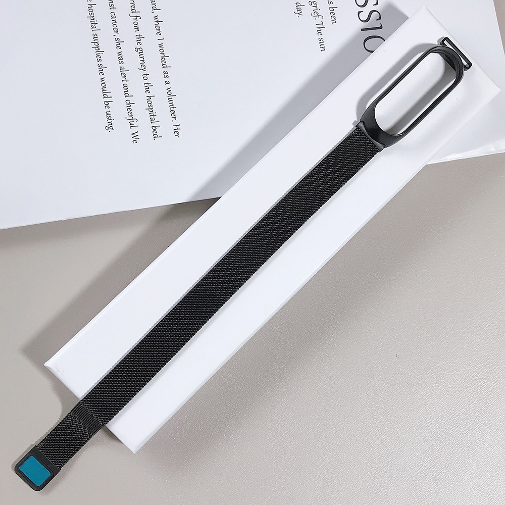 สายนาฬิกาสแตนเลสสาย Milanese สําหรับ For Xiaomi Mi Band 3/4/6/7/8/9/10 - รูปที่ 6