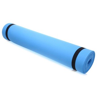 เสื่อโยคะ สีฟ้า 60x175x0.6 -Yoga mat, แผ่นรองโยคะ