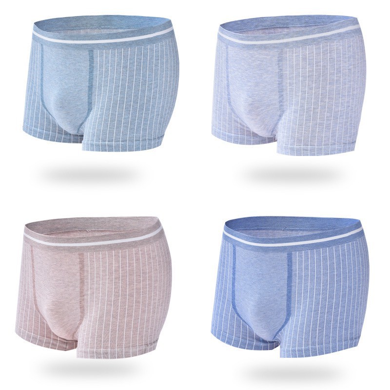 Boxer cotton100% ลายริ้วข้าง สวยหรู เอว 30-44 ใส่ได้เลย