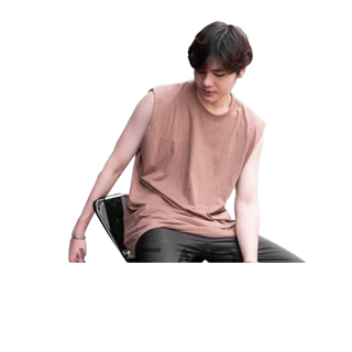  พร้อมส่ง!! เสื้อโอเวอร์ไซส์ เสื้อแขนกุดผู้ชาย เสื้อแขนกุดผู้หญิง เสื้อสีพื้น 9 สี 