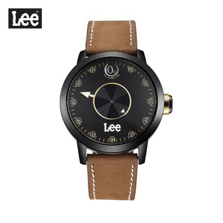 Lee นาฬิกาข้อมือ Metropolitan  LEF-M02DBL5-1G  แบรนด์แท้ USA สายหนังสีน้ำตาล กันน้ำ ระบบอนาล็อก