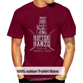 เสื้อยืดผ้าฝ้ายพิมพ์ลายขายดี Hattori Hanzo - Inspired By Kill Bill Tarantino Film Samurai Sword เสื้อเชิ้ต คอกลม แขนสั้น