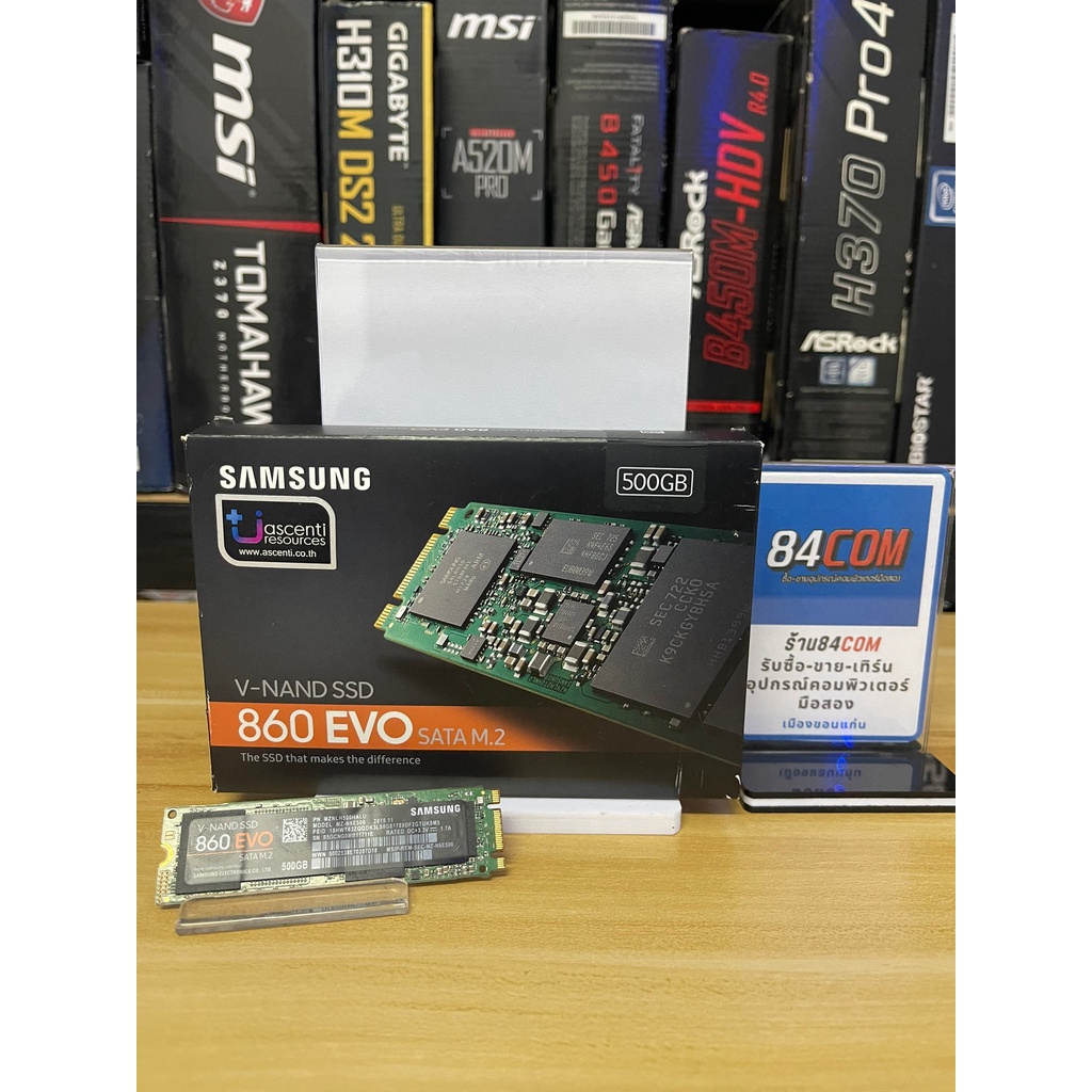 M.2 SATA : SAMSUNG 860EVO 500GB SSD (ประกัน3ปี)