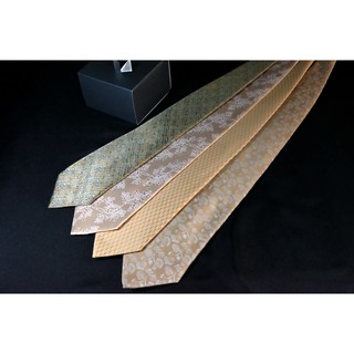 เนคไทสีทอง Executive Necktie Pattern Gold - Bon Tie