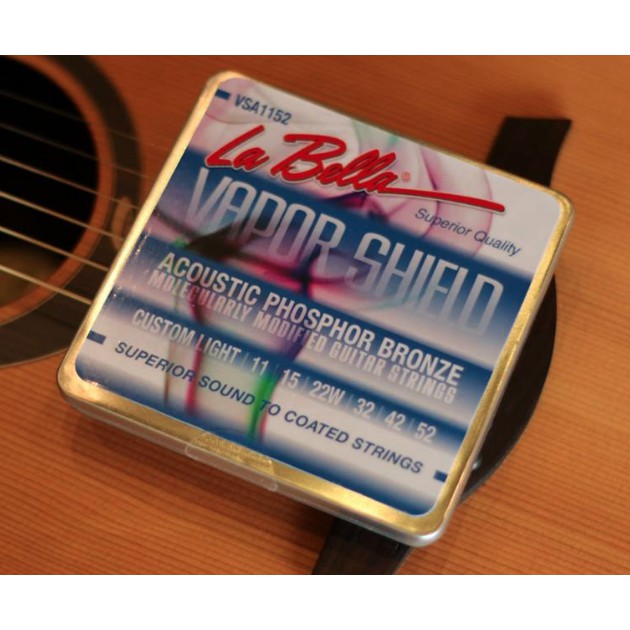 La Bella สายกีตาร์โปร่ง Vapor Shield