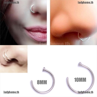 LADYHOME♥Small Thin Surgical Steel Open Nose Ring Hoop Piercing Stud Body Jewel