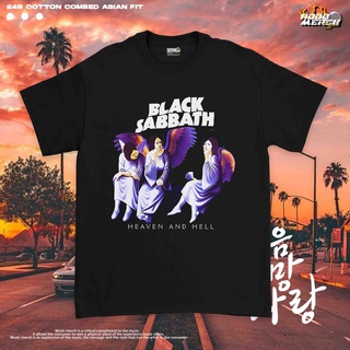 ถูกสุดๆเสื้อยืดพิมพ์ลาย Heaven And Hell / Unisex / / เสื้อยืดพิมพ์ลาย Sabbathรหัสเต็ม