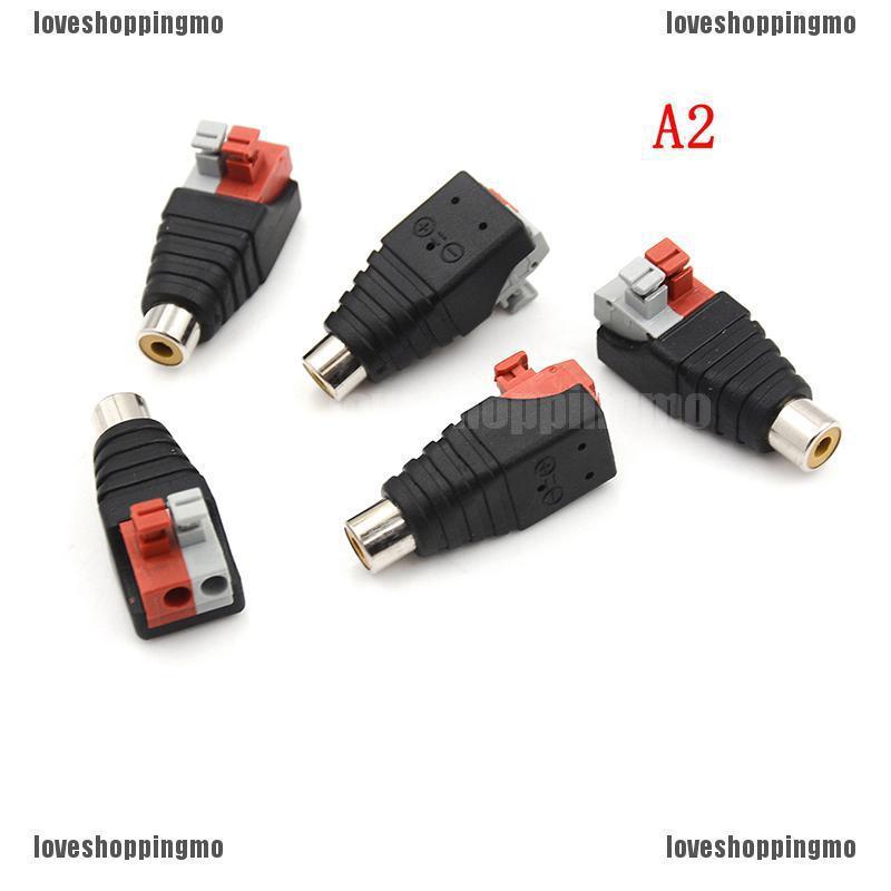 อะแดปเตอร์แจ็คเชื่อมต่อสายลําโพง a/v ตัวผู้ เป็นตัวผู้ rca 5 ชิ้น