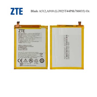 แบตเตอรี่ dtac ZTE Blade A512,A910 (Li3925T44P8h786035) Or.