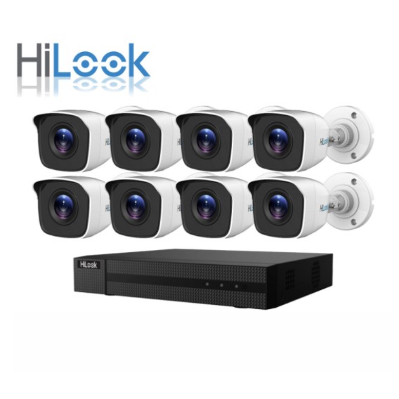 ขายชุด 8 กล้องวงจรปิด HiLook