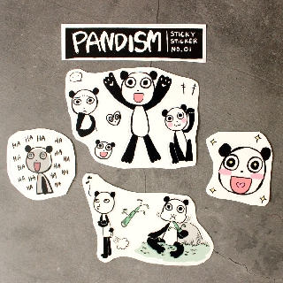 Sticker ไดคัทตามรูปลาย 01: Pandy
