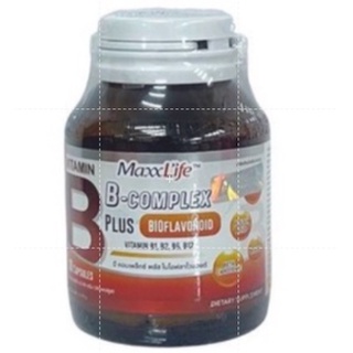 Maxxlife B-COMPLEX PLUS BIOFLAVONOID 30 CAP วิตามินบี คอมเพล็กซ์ พลัส ไบโอฟลาโวนอยด์ 30 แคปซูล 20204