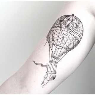 Balloon tattoo