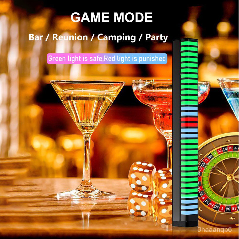 3D RGB Voice Control Rhythm Light, Sound Control Ambient Light With 32 ...