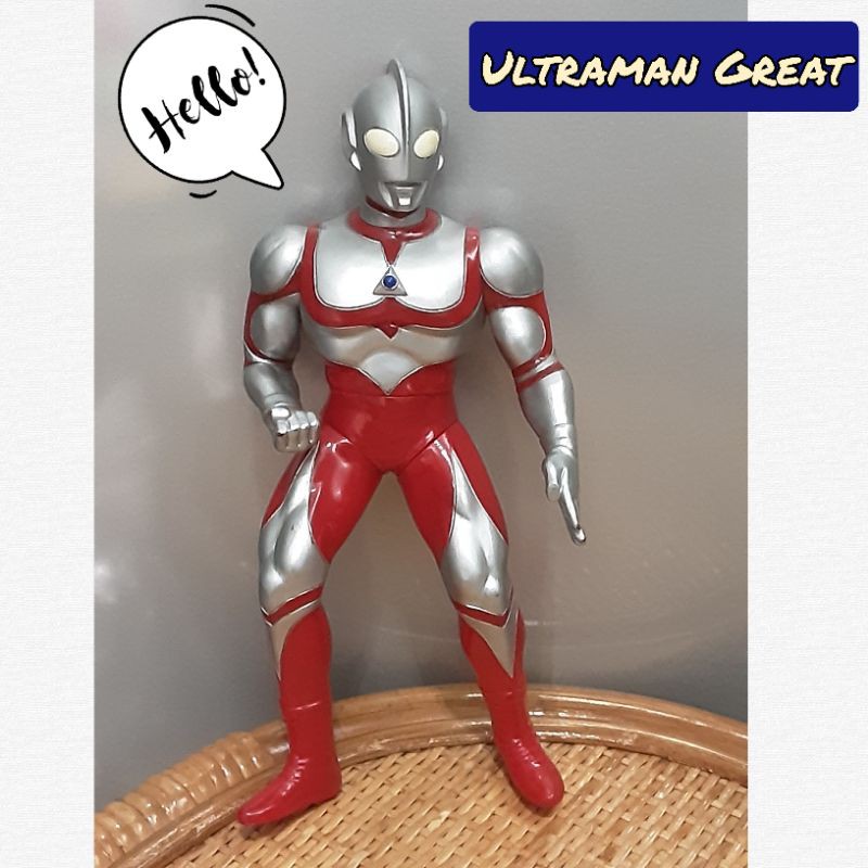 งานสะสม สภาพดี ของเล่นไซส์กลาง Ultraman Great เกรท 1990 Tsuburaya Prod. China