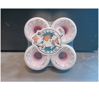 Meow | 64x42mm 79a white Longboard Wheels