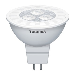 [แพ็ค5สุดคุ้ม] TOSHIBA หลอดไฟ Led Sportlight MR16 2.5 วัตต์ ใช้ไฟ AC12 Vรับประกันสินค้า 1 ปี มาตรฐานญี่ปุ่น