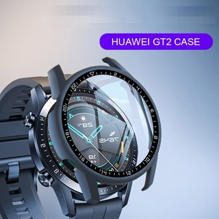 เคสฝาครอยหน้าจอ กระจกนิรภัย ขนาด 46 มม. สำหรับนาฬิกาข้อมือ Huawei Watch GT 2