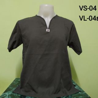 เสื้อคอกลมผ้าฝ้ายแขนสั้น