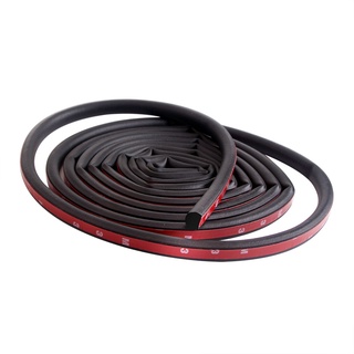 4 Meter Small D Type 3M Adhesive Car Rubber Seal Sound Insulation Car Door Sealing Strip Weatherstrip Edge Trim Noise Insulation