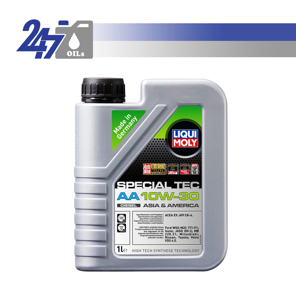 LIQUI MOLY น้ำมันเครื่องสังเคราะห์แท้ดีเซล SPECIAL TEC AA (DIESEL) 10W-30 10W30 ขนาด 1 ลิตร