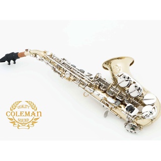 Saxophone Curved Soprano Coleman CL-333S Clear Lacquered Nickel keys แซกโซโฟน Set up ฟรี + รับประกัน Music Arms