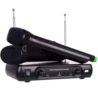 LXJไมโครโฟนไร้สาย ไมค์ลอยคู่ WIRELESS MICROPHONE