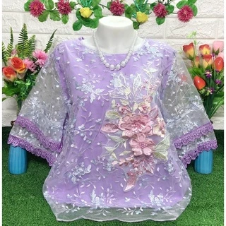 เสื้อออกงานผ้าแก้ว ไซส์ใหญ่ รอบอกตั้งแต่42-56